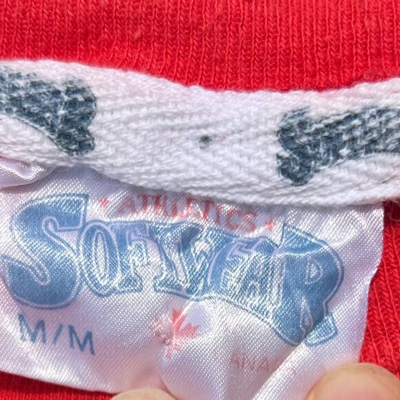 Vintage Single Stitch Calgary Flames NHL Hockey T Shirt 80s 90s - Picture 4 of 8